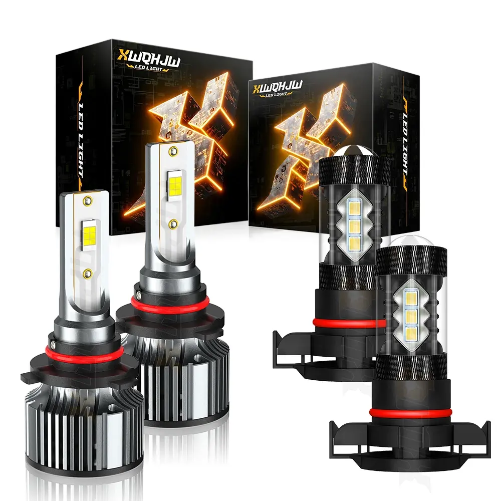 For 2010 2011 2013 Chevrolet Camaro Combo LED Headlights + Fog light Bulbs 6500K