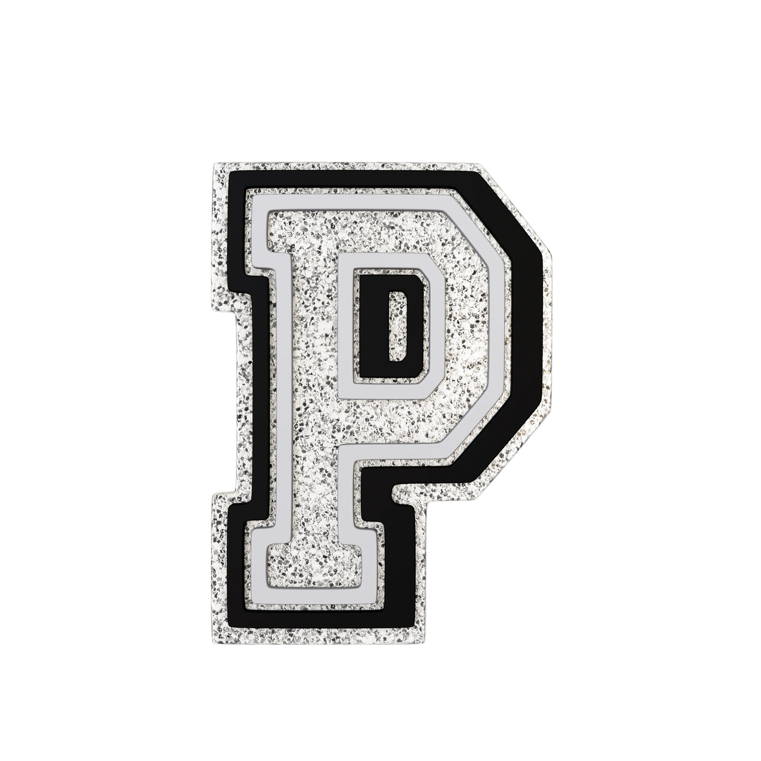 Silver Letter P