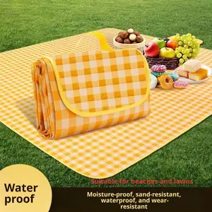 Picnic blankets Extra Thick Moisture-proof Outdoor Blanket - Versatile Padded Tablecloth & Ground Mat for Spring/Autumn Camping, Park Picnic & Beach Day Waterproof Grass Mat