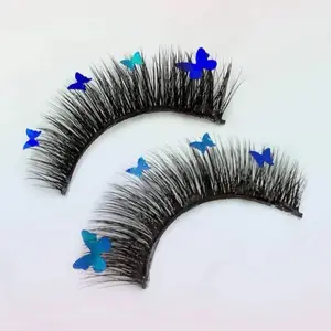 2 sets of butterfly fake eyelashes