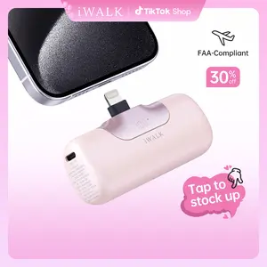 iWALK LinkPod 5 Portable Charger Power Bank, 5500mAh (5000-10000mah) 20W PD Fast Charging with LED Digital Display, 3 Charging Modes, for iPhone 14/13/12/11/X/8/7 Mini, Mobile Devices Accessories, USB Battery Operated Electronic