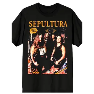 Men’s & women’s Sepultura iconic print unisex 100% cotton T-shirt, soft, all-season casual streetwear essential, versatile all-season style — 220 g