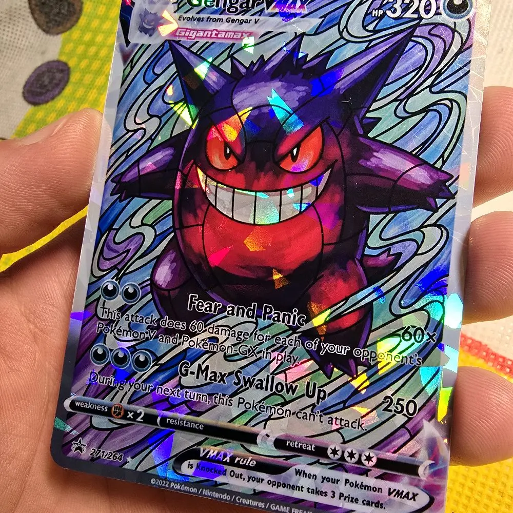 Gengar VMAX Custom Art Card - Multiple Holo and Texture Finishes - TikTok  Shop
