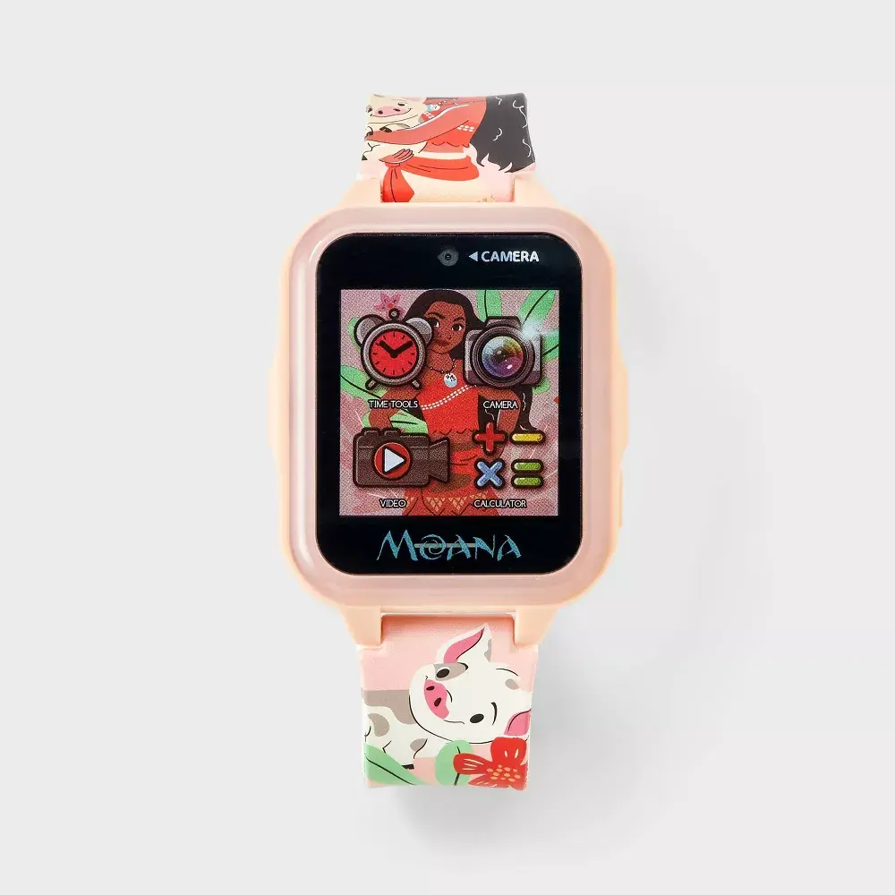 Disney Girls' Moana Light Up Interactive Watch - Light Pink