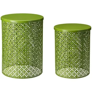 Glitzhome Graduated Plant Stand or Accent Tableor Stool S/2