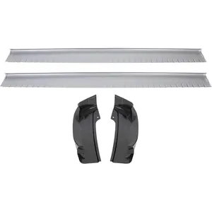 Rocker Panels Extended Cab & Cab Corners Compatible with 99-07 Chevy Silverado GMC Sierra 4DR Extended Cab (Pair) 2 Packages Vehicle Components Exterior Parts