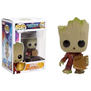 Funko POP! Marvel Guardians of The Galaxy Vol. 2 Groot #208 [Jumpsuit, Patch] Exclusive