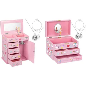 Musical Jewelry Box for Girls with Spinning Ballerina