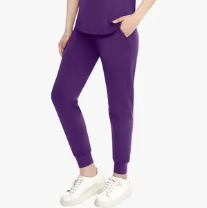 Eadflie Trendy Nurse Joggers – Ultra Soft Stretch Scrub Pants with Yoga Waistband & 3 Pockets