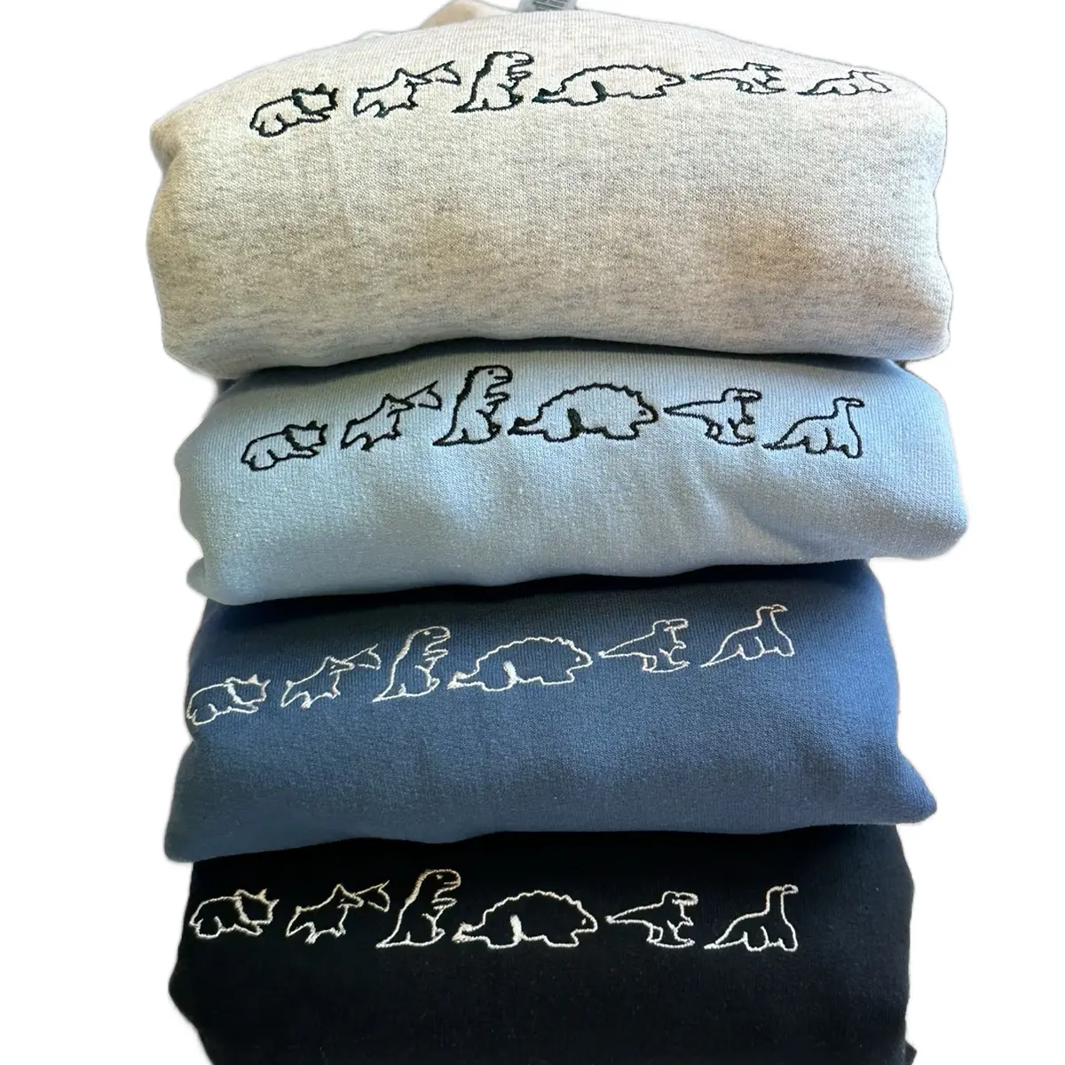 Dinosaur Embroidered Crewneck Dinosaur Embroidered Crewneck