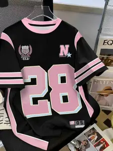 New Bestselling Men's Casual Round Neck Short Sleeve T-Shirt, Digital 3D Print Football Jersey, Size 28, Sporty Slim Fit Top