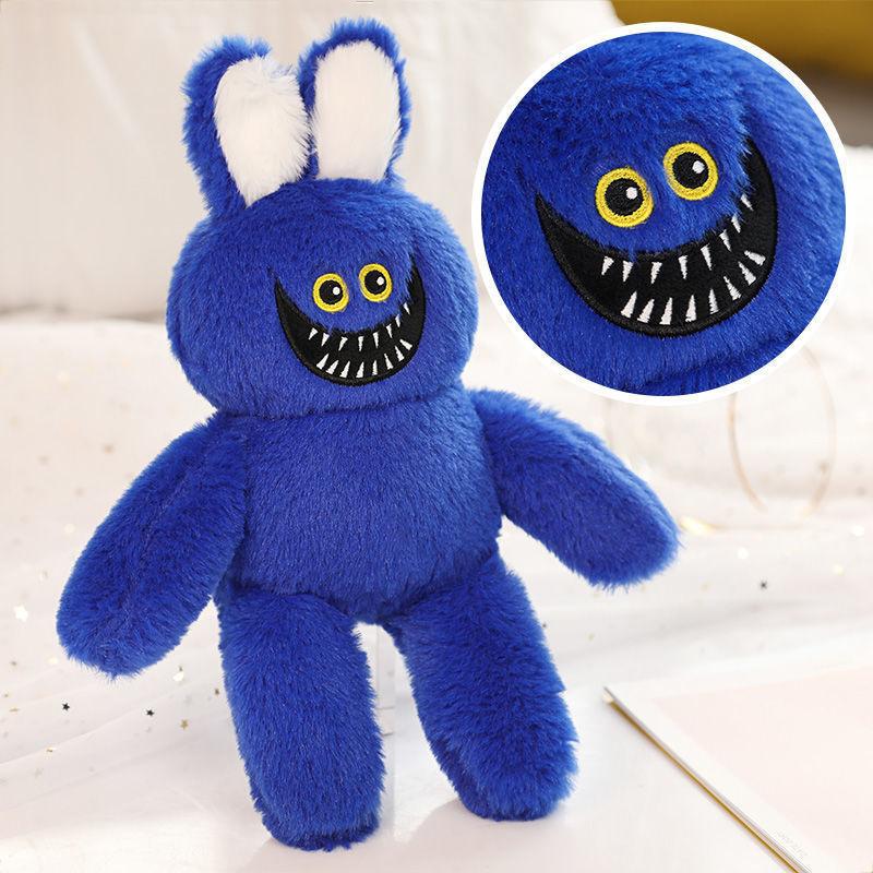 30cm Cute Bunny Ear Huggy Wuggy Plush Toy Soft PP Cotton Stuffed Blue Monster Doll Poppy Playtime  Gift