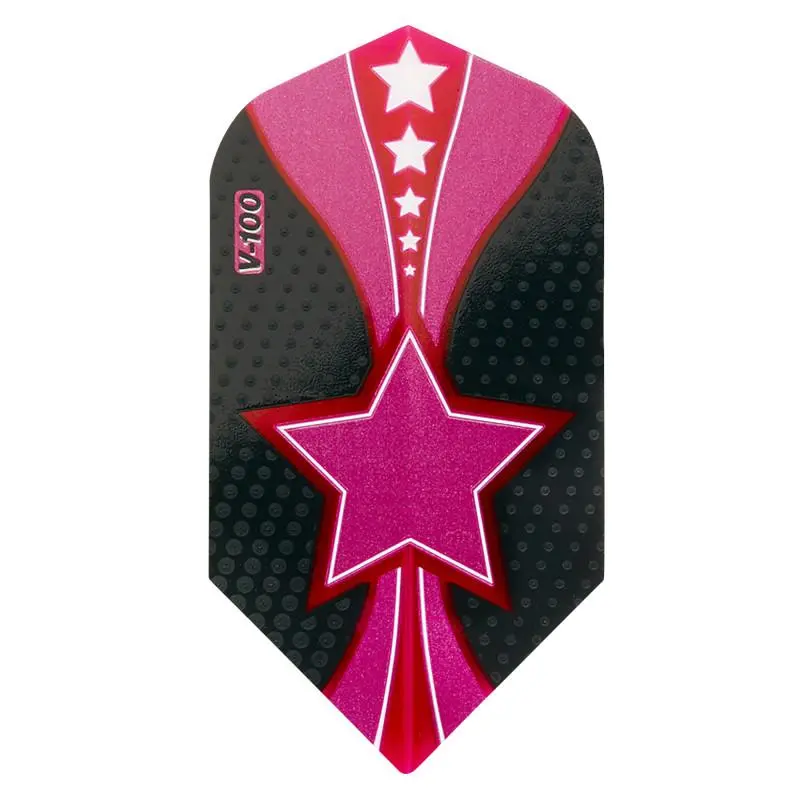 V-100 Diva Slim Dart Flights, Professional 100 Micron Construction with Bold Design for Enhanced Performance, Adults