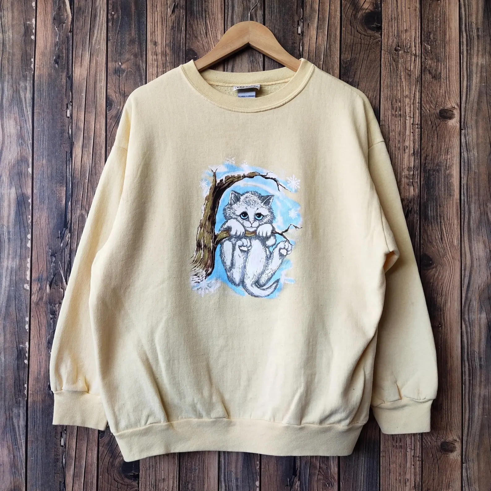 Opalitee Vintage 90s Distressed Cat Unisex T-Shirt Sweatshirt Hoodie, Gift For Music Lovers, Gift For Fan Shirt