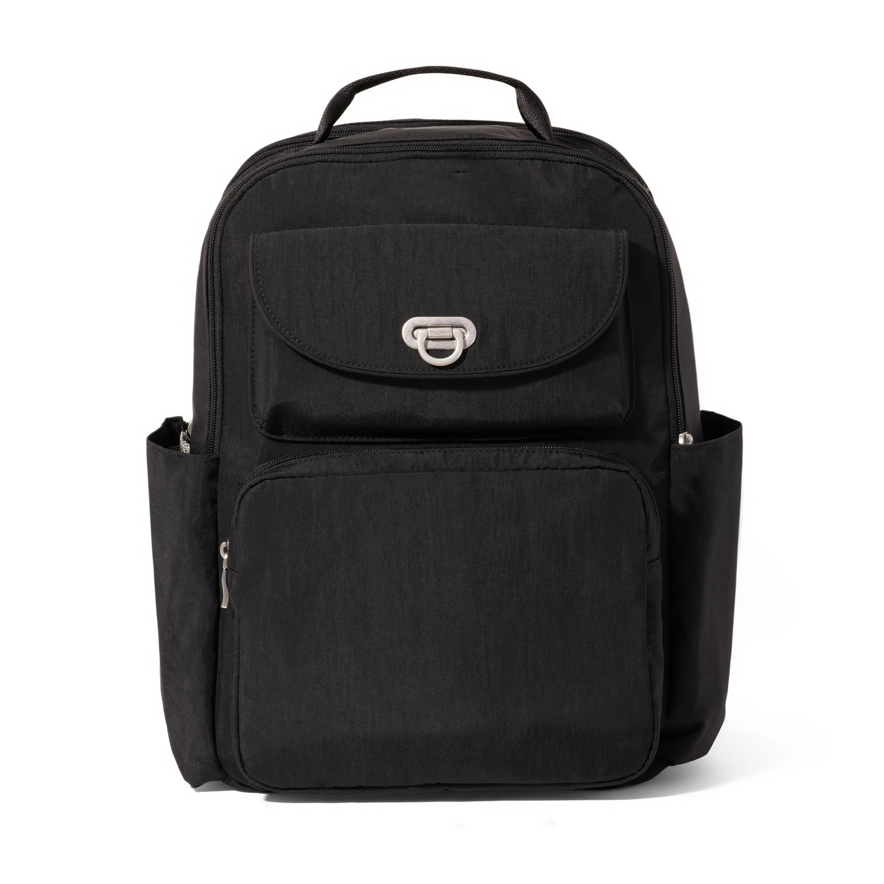 Baggallini Coastal Solid Laptop Backpack for Traveling, Practical Design with Expandable Pockets and Luggage Sleeve
