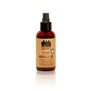 Dixon's 1737 Miracle Oil Natural Haircare Formula for Hair Growth Max Organic Ingredients Fresh Scent Revitalizing