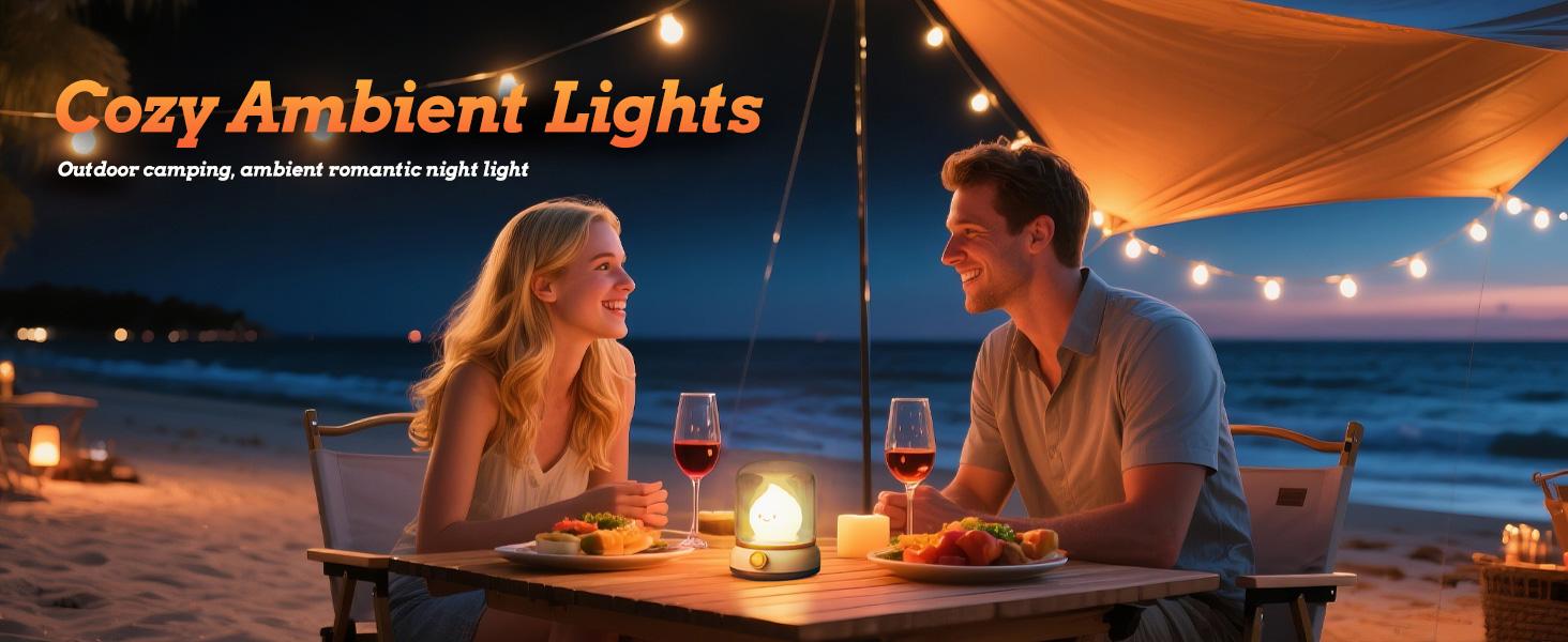 ISUNMEA Convenient & Eco-Friendly Flameless LED Kerosene Lamp - Cute Silicone Amber, Dimmable Mode, Adjustable Rechargeable DC Light-Up Feature Novelty Lighting for Kids' Bedroom Christmas Decor, LED Night Light