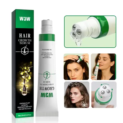 Hair Growth Serum, Orrenaturals Hair Revival Ampoule 3% Rosemary Hair Growth Serum Roll On 30ml Scalpy Hair Growth Oil for Hair Loss&Thinning