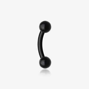 Acrylic Flexible Shaft Curved Barbell Eyebrow Ring