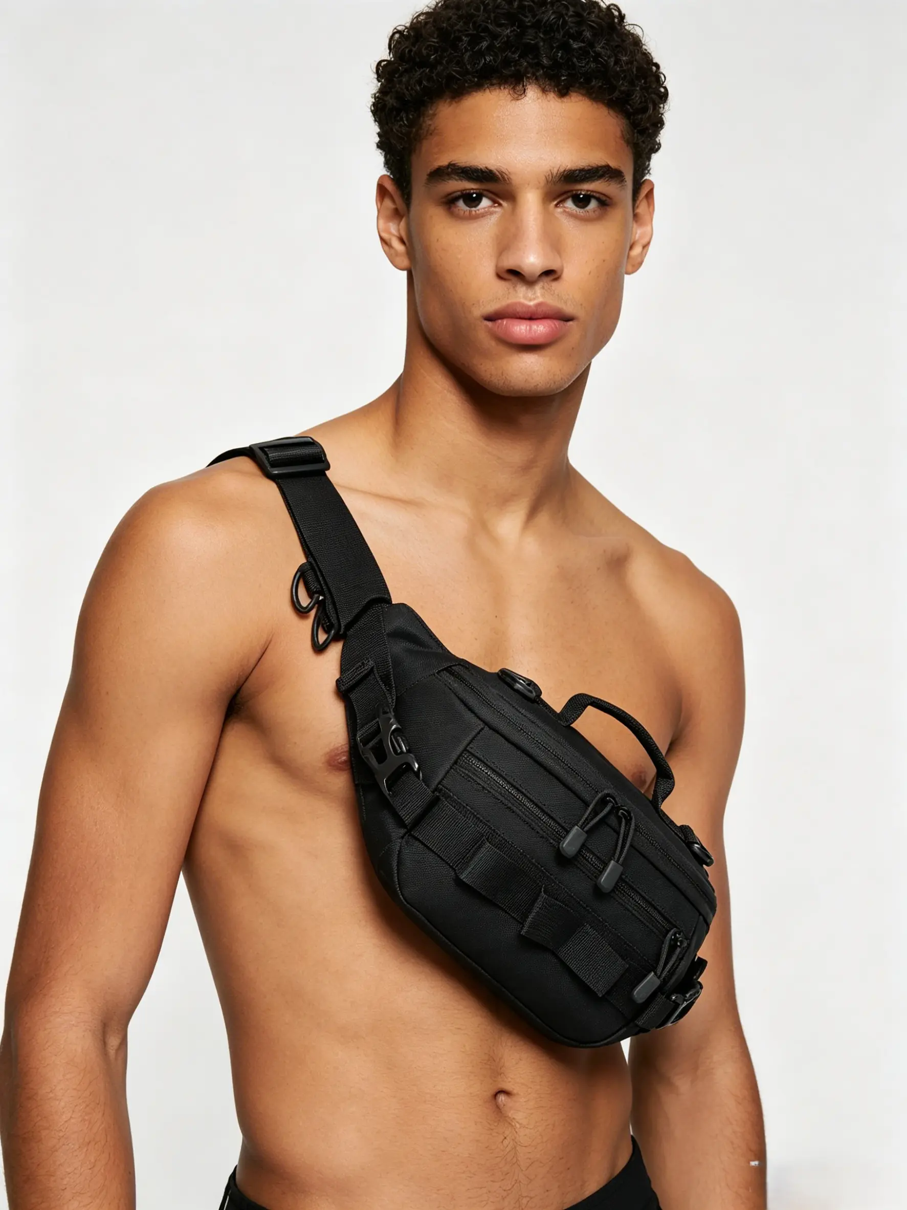 Unisex Large-Capacity Sports Waist Bag - 2026 Single-Shoulder Crossbody Bag with Crossbody Strap for Fishing, Outdoor Sports, Ideal Gifts for Men, Children