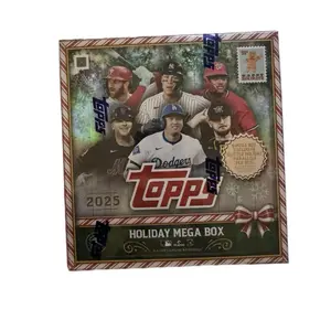 Topps 2025 Holiday Mega Box MLB Trading Cards with Exclusive Parallel Cards for Collectors