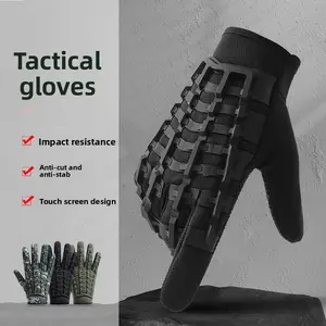 Sports fitness full finger outdoor riding tactics climbing protective gloves special forces non-slip wear-resistant mountaineering motorcycle cycling sports gloves