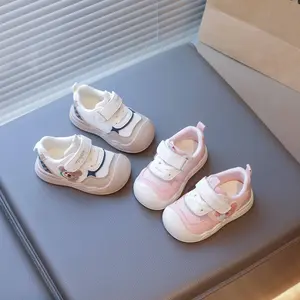 Baby Girls' & Boys' Toddler Shoes Spring New Soft Sole Non-Slip Infant Sports Shoes Mesh Surface Breathable Baby Boys Shoes Cartoon Bear Animals pattern