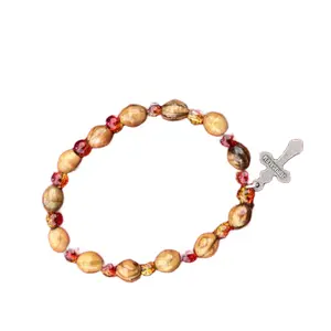 Olive Wood Jesus Bracelet