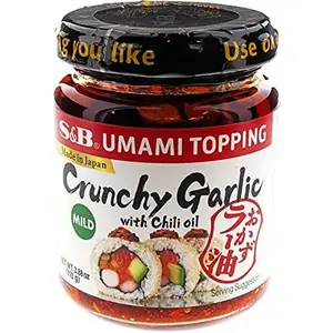 S&B Chili Oil with Crunchy Garlic, 3.88 Fl Ounce
