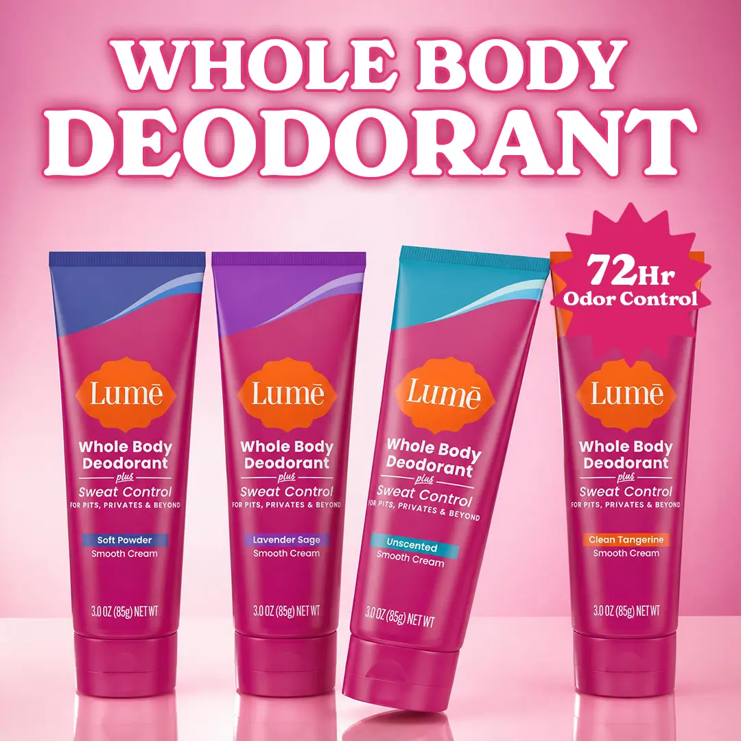 Whole Body Deodorant PLUS Sweat Control Cream - Lume - Odor Control Whole Body Deodorant PLUS Sweat Control Cream - Lume - Odor Control
