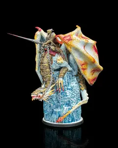 Draconic Cataclysm – Knight Kestrel & Scorch – Enemy | Dragon Knight Boss | Fire Knight Enemy | Scorch Beast | DND Mini | Fantasy RPG Monster | 3D Printed Tabletop Figure
