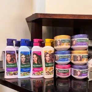 NUTRIBELLA KIT X3 Capilar cuidado del Cabello Shampoo & Conditioner Set - 400ml Shampoo & 400ml Conditioner for Skincare and Comfort - Skin Repair