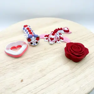 Valentine’s Mini Dragons and Fidgets 3D Printed Figurines