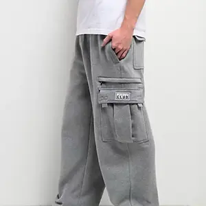 Pro Club Men's Cargo Sweatpants Menswear Pocket Cotton