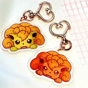 Shiny Vulpix 2” Acrylic Keychain | Pokemon Charms