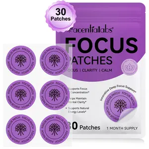 Aceternalabs Focus Patch 30 Sheets, Rich in Vitamin B Complex, Easy to Use, Improves Concentration, Suitable for Low Focus Individuals