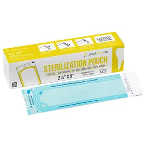 2.25 x 9 Sterilization Pouches, Autoclave Bags for Sterilizing Dental and Medical Instruments
