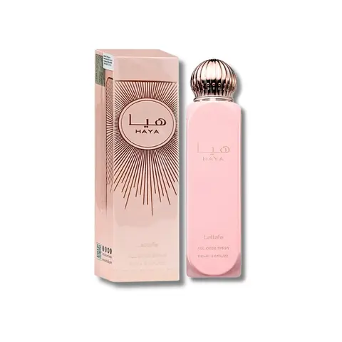 Lattafa Haya Women's Fragrance All-Over Liquid Spray Perfume - 5.07 fl oz Regular Edition Bottle, Elegant Floral Fragrance with Aromatic Citrus, Sweet White Floral, Fruity Notes (Single Item for Adults)