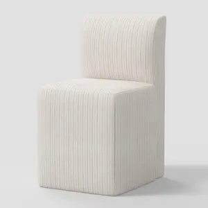 Cora Dining Chair in Pinstripe Glacier - Threshold
