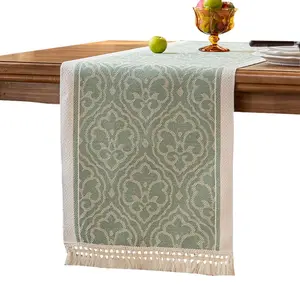 Nordic Style Cotton Linen Table Runner, High-End Home Decor Long Tablecloth, Festive Decoration, Reusable Dining Table Cloth