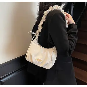Summer Underarm Bag for Women 2026 New Style Pleated Cloud Dumpling Bag, Niche Versatile Shoulder and Crossbody Small Bag handbags