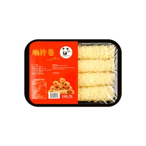PANDA Crispy Fried Tofu Skin Rolls - Original Flavor 100g, Instant Hot Pot Snack, Quick Cook Bean Curd Rolls