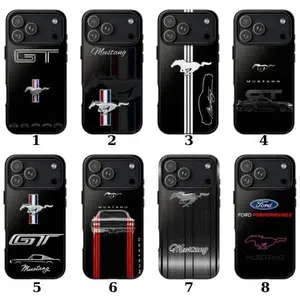 Ford Mustang GT Logo  Phone case compatible with iPhone 17/16/15/14/13/12/11 Pro Max/Plus and Samsung Galaxy S23FE/22/23/24/25.