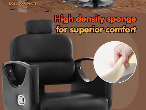 Barber Salon Chairs Reclining Salon Chair for Hair Stylist with Heavy Duty Hydraulic Pump 360 Degree Swivel Adjustable Height for Barbershop Beauty Salon Equipment