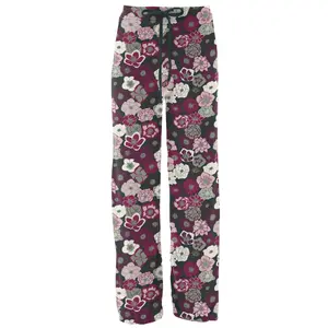 Bamboo Women's Print Lounge Pants: Hellebores