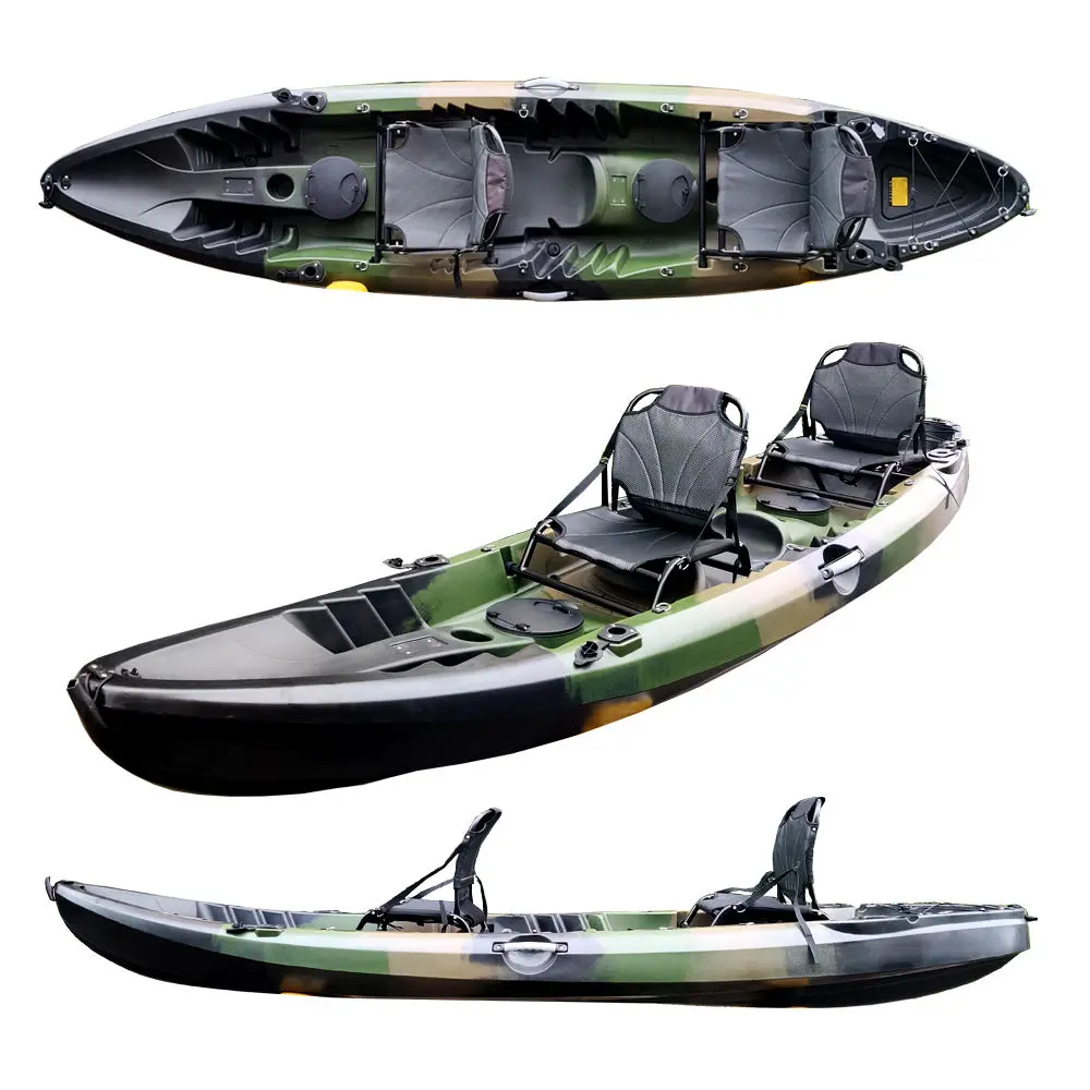 Family Inflatable Kayak 2 Seater, Stable Inflatable Canoe, Full Accessory Pack for Summer Water Activities