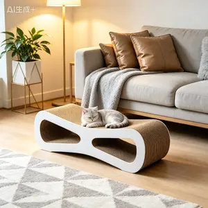 Corrugated Cardboard Cat Scratching Pad, Multi-Functional Cat Toy for On-Site Use