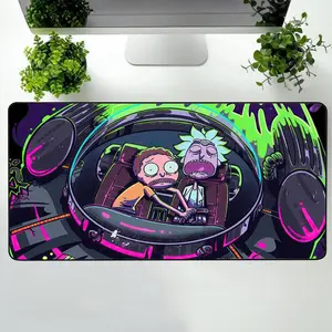 Mouse Pad Rick And Morty Desk Mat Computer Accessory Gift For Gamers Office Decor Desk Setup