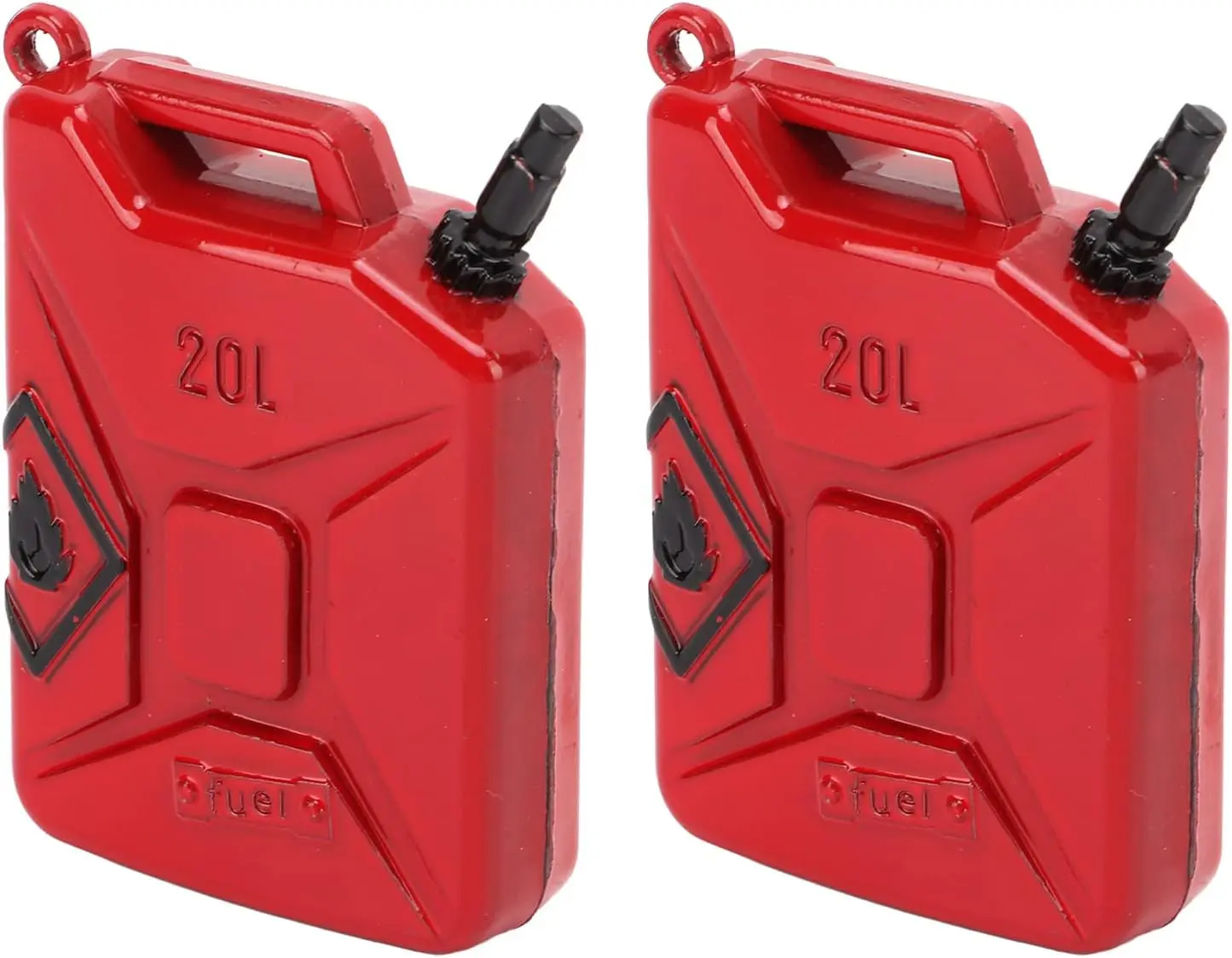 2Pcs RC Scale Fuel Mini Fuel RC Crawler Decoration Accessories Compatible with SCX10 90046 1/10 Climbing Car Model Car Accessories