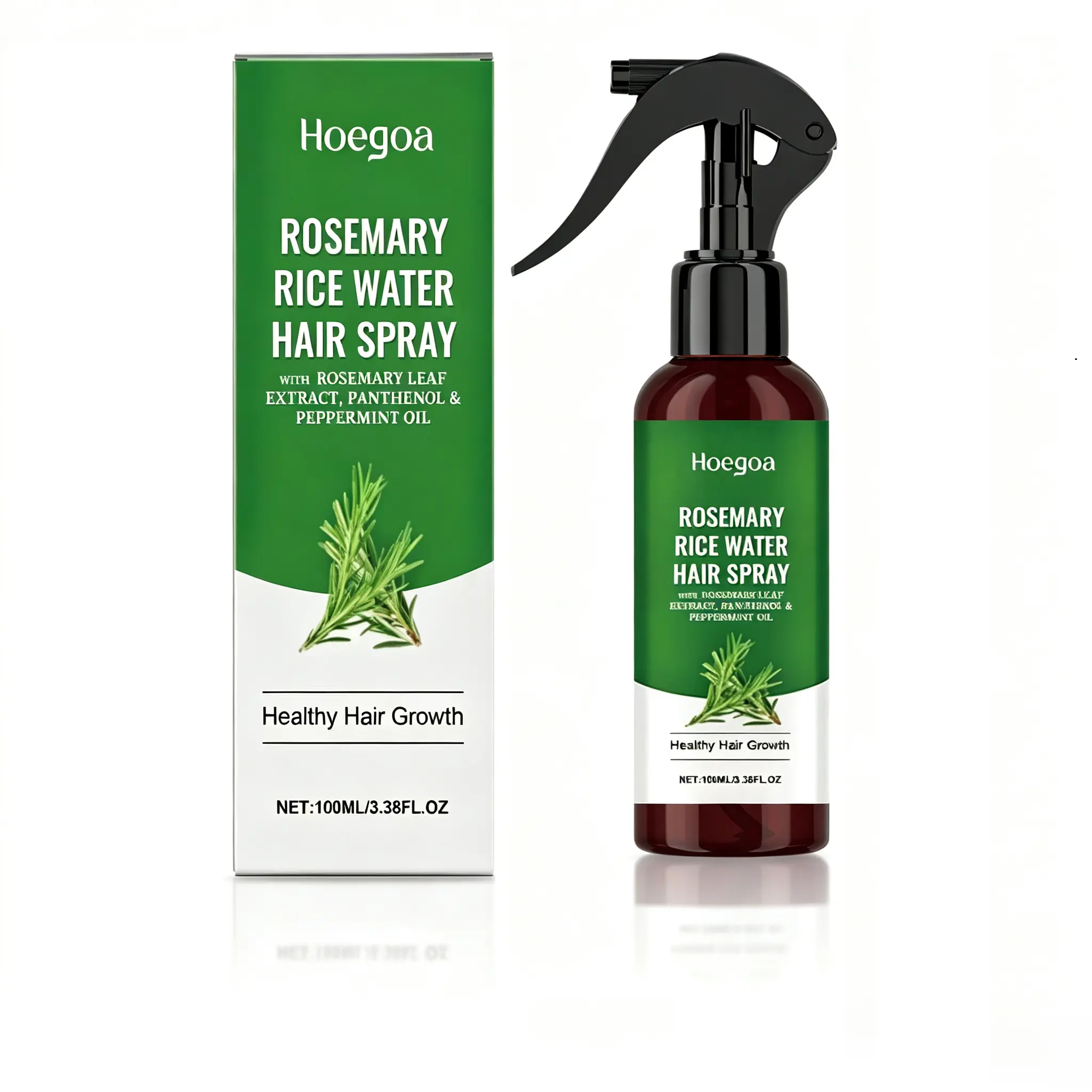 Organic Rosemary Blend Conditioning Spray - Nourishes Dry & Frizzy Locks, Daily Moisturizing Hair-Care Treatment